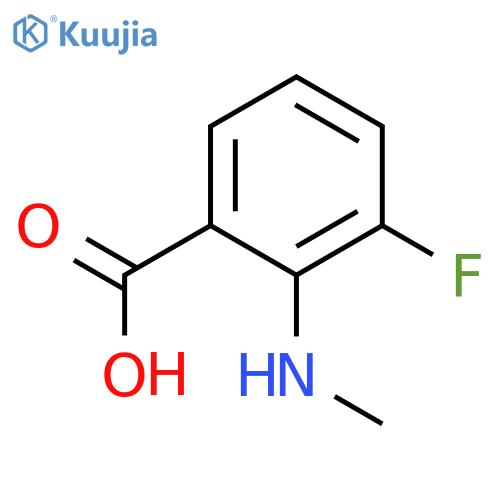 3-Fluoro-2-(methylamino)benzoic acid structure
