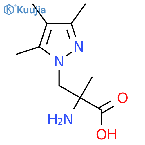 2-Amino-2-methyl-3-(trimethyl-1h-pyrazol-1-yl)propanoic acid structure