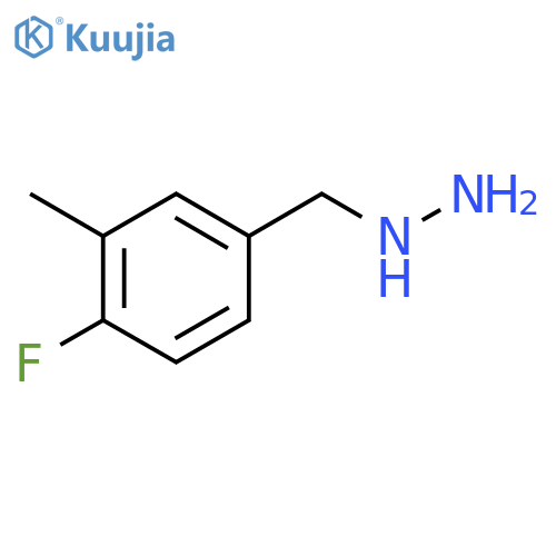 (4-fluoro-3-methylphenyl)methyl]hydrazine structure