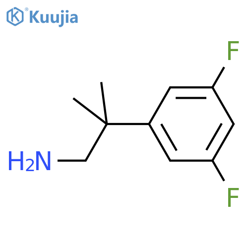 2-(3,5-difluorophenyl)-2-methylpropan-1-amine structure