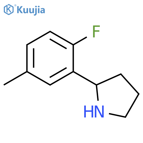 2-(2-FLUORO-5-METHYLPHENYL)PYRROLIDINE structure