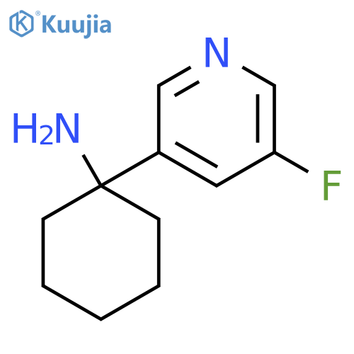 1-(5-fluoropyridin-3-yl)cyclohexan-1-amine structure