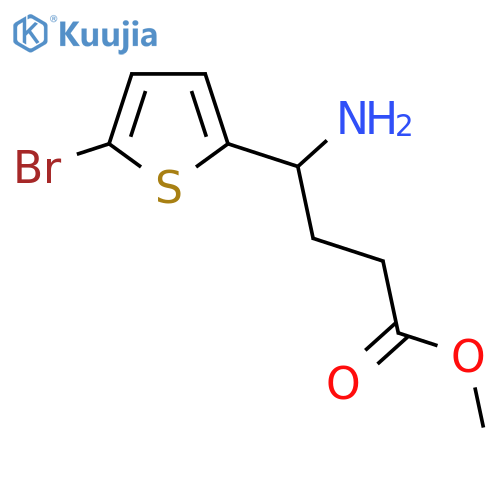 methyl 4-amino-4-(5-bromothiophen-2-yl)butanoate structure