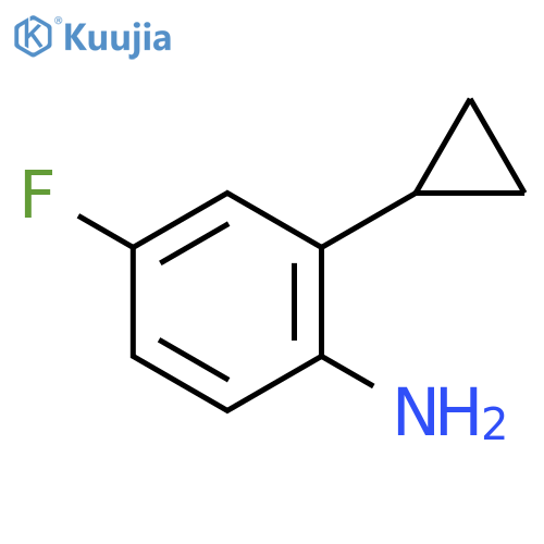 2-Cyclopropyl-4-fluoroaniline structure