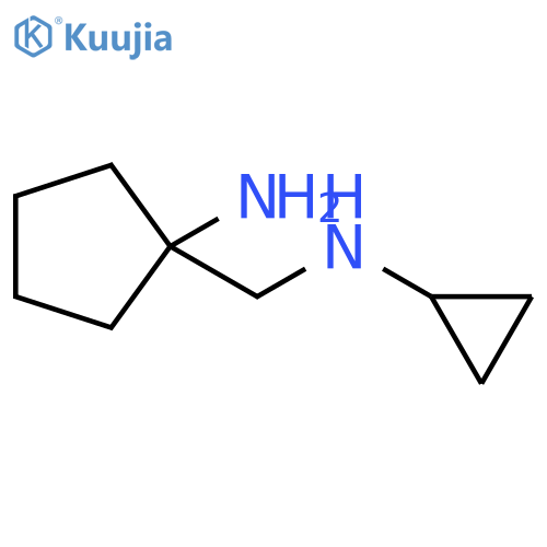 1-[(cyclopropylamino)methyl]cyclopentan-1-amine structure