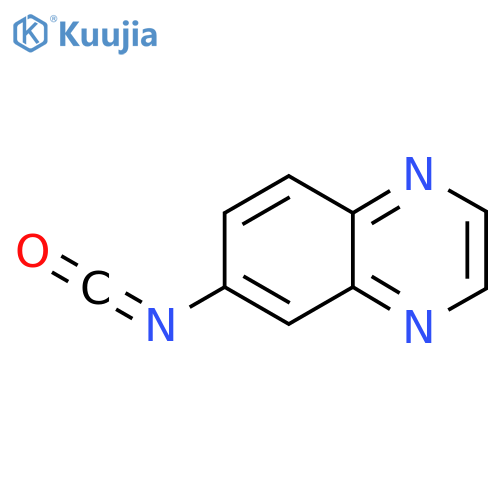 6-isocyanatoquinoxaline structure