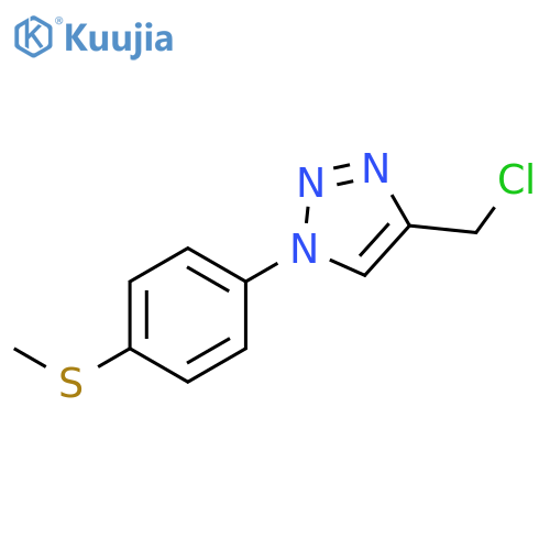 4-(chloromethyl)-1-[4-(methylsulfanyl)phenyl]-1h-1,2,3-triazole structure