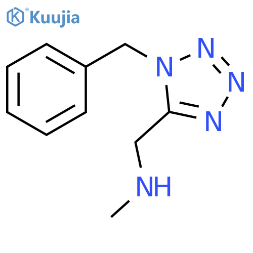 1H-Tetrazole-5-methanamine, N-methyl-1-(phenylmethyl)- structure