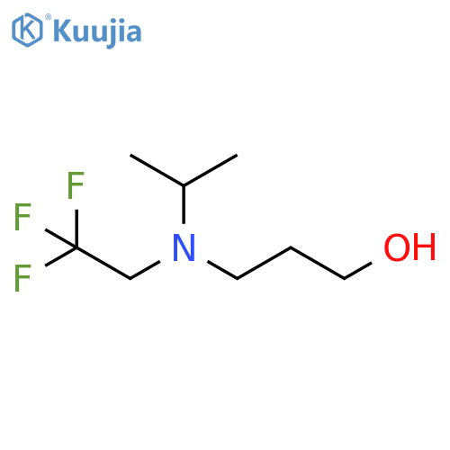 3-(propan-2-yl)(2,2,2-trifluoroethyl)aminopropan-1-ol structure