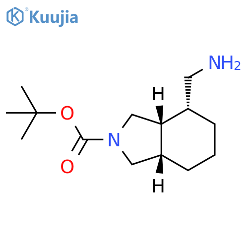 Racemic-(3aR,4R,7aS)-tert-butyl 4-(aminomethyl)hexahydro-1H-isoindole-2(3H)-carboxylate structure