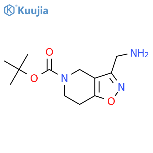 3-Aminomethyl-6,7-dihydro-4H-isoxazolo4,5-cpyridine-5-carboxylicacidtert-butylester structure
