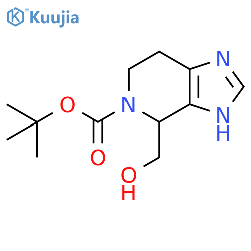 4-Hydroxymethyl-1,4,6,7-tetrahydro-imidazo4,5-Cpyridine-5-carboxylic Acid tert-Butyl Ester structure