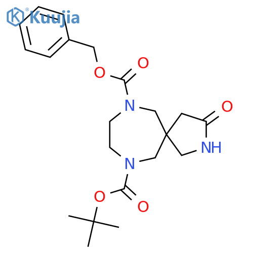 O7-benzyl O10-tert-butyl 3-oxo-2,7,10-triazaspiro[4.6]undecane-7,10-dicarboxylate structure