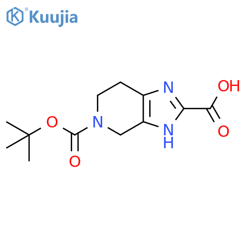 5-(tert-butoxy)carbonyl-1H,4H,5H,6H,7H-imidazo4,5-cpyridine-2-carboxylic acid structure