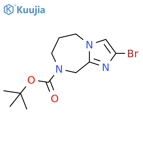 tert-butyl 2-bromo-5H,6H,7H,8H,9H-imidazo[1,2-a][1,4]diazepine-8-carboxylate structure