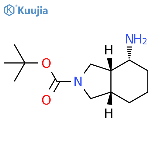 tert-butyl rel-(3aR,4R,7aS)-4-amino-1,3,3a,4,5,6,7,7a-octahydroisoindole-2-carboxylate structure