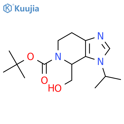 4-Hydroxymethyl-3-isopropyl-3,4,6,7-tetrahydro-imidazo4,5-cpyridine-5-carboxylicacidtert-butylester structure