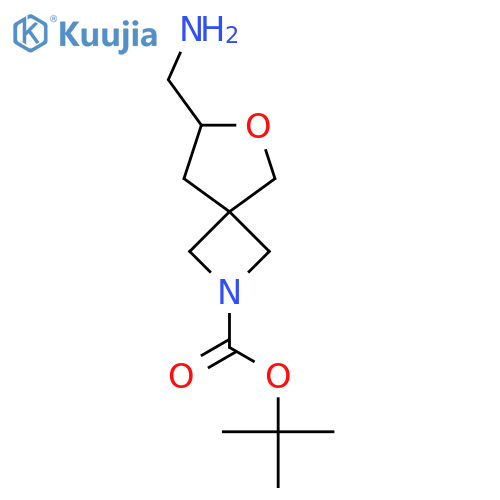 tert-Butyl 7-(aminomethyl)-6-oxa-2-azaspiro[3.4]octane-2-carboxylate structure