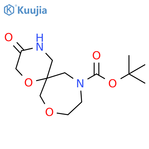 tert-butyl 3-oxo-1,11-dioxa-4,8-diazaspiro5.6dodecane-8-carboxylate structure