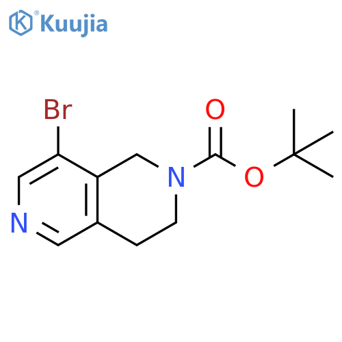 tert-butyl 8-bromo-3,4-dihydro-1H-2,6-naphthyridine-2-carboxylate structure
