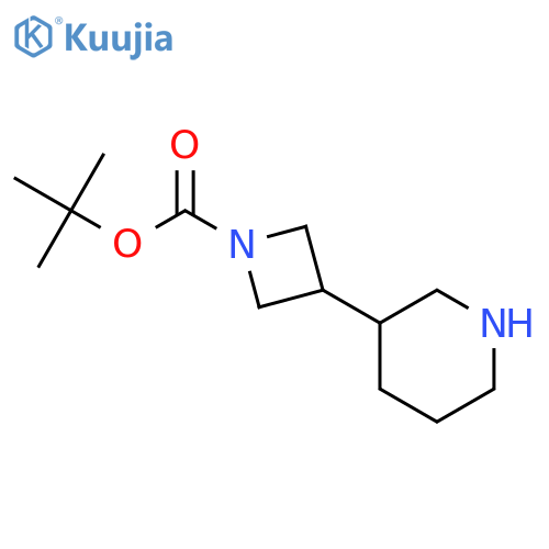 tert-butyl 3-(piperidin-3-yl)azetidine-1-carboxylate structure