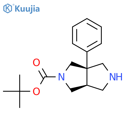 cis-tert-Butyl 3a-phenylhexahydropyrrolo[3,4-c]pyrrole-2(1H)-carboxylate structure