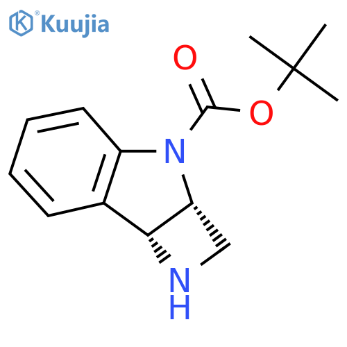rel-tert-Butyl (2aR,7bR)-1,2,2a,7b-tetrahydro-3H-azeto[3,2-b]indole-3-carboxylate structure