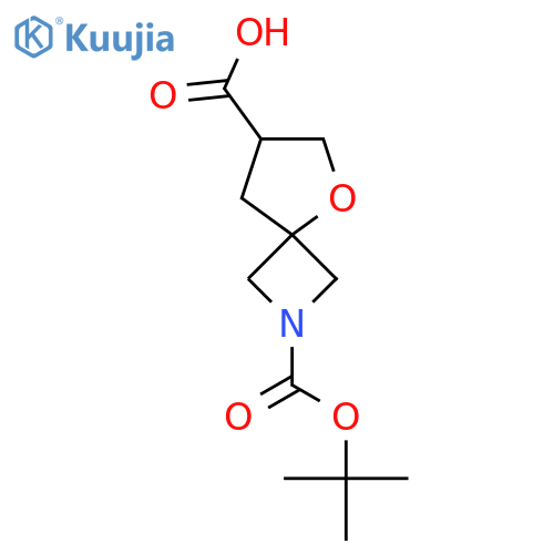 2-[(tert-butoxy)carbonyl]-5-oxa-2-azaspiro[3.4]octane-7-carboxylic acid structure