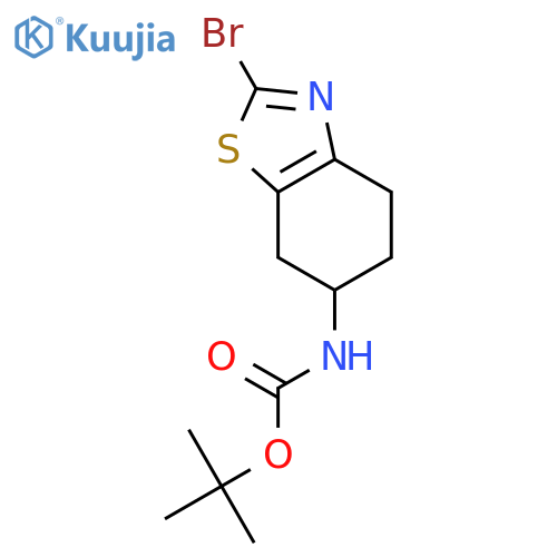 tert-Butyl (2-bromo-4,5,6,7-tetrahydrobenzo[d]thiazol-6-yl)carbamate structure