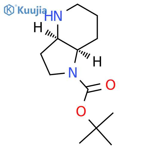 tert-butyl cis-2,3,3a,4,5,6,7,7a-octahydropyrrolo[3,2-b]pyridine-1-carboxylate structure