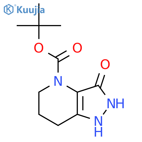 tert-butyl 3-oxo-2,5,6,7-tetrahydro-1H-pyrazolo4,3-bpyridine-4-carboxylate structure