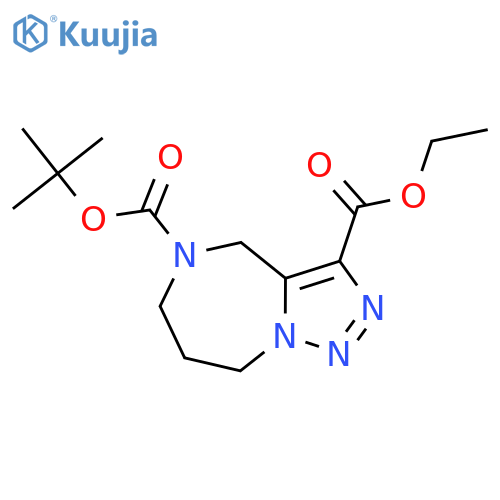 7,8-Dihydro-4h,6h-1,2,5,8a-tetraaza-azulene-3,5-dicarboxylic acid 5-tert-butyl ester 3-ethyl ester structure