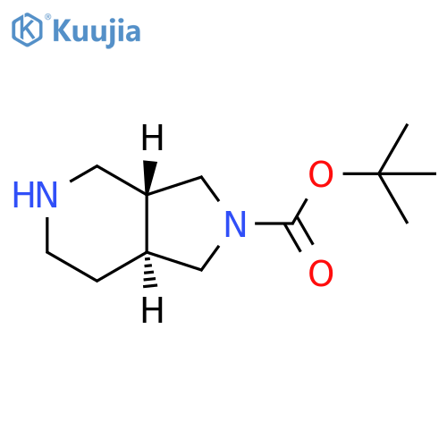 tert-butyl trans-1,3,3a,4,5,6,7,7a-octahydropyrrolo[3,4-c]pyridine-2-carboxylate structure