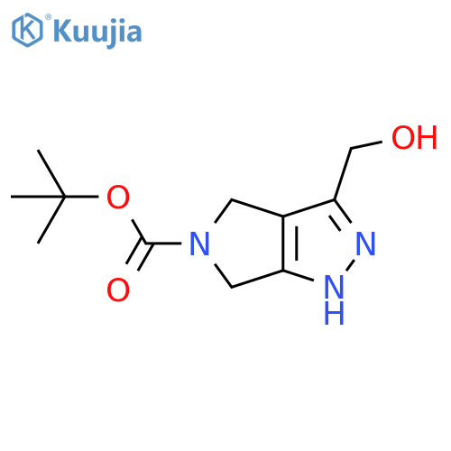 tert-butyl 3-(hydroxymethyl)-4,6-dihydro-1H-pyrrolo3,4-cpyrazole-5-carboxylate structure