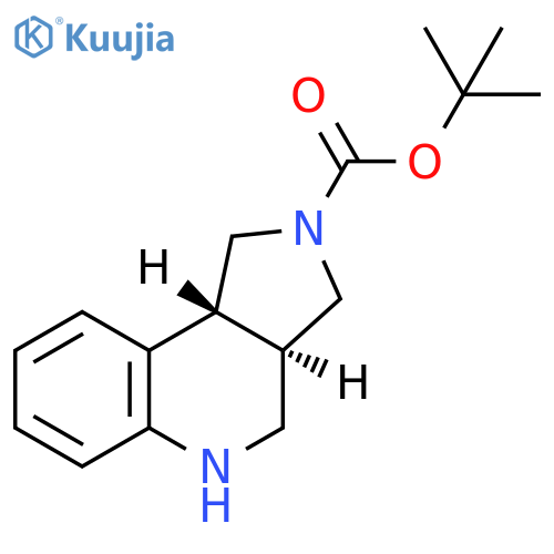 tert-butyl (3aR,9bR)-1,3,3a,4,5,9b-hexahydropyrrolo3,4-cquinoline-2-carboxylate structure