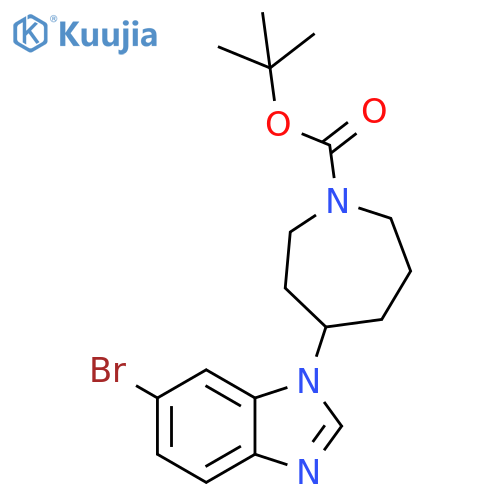 tert-Butyl 4-(6-Bromobenzimidazol-1-yl)azepane-1-carboxylate structure