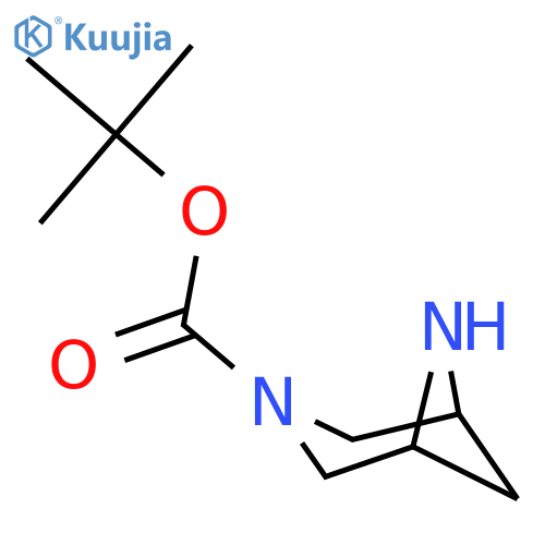 tert-butyl 3,6-diazabicyclo[3.1.1]heptane-3-carboxylate structure