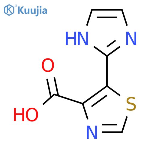 5-(1H-imidazol-2-yl)-1,3-thiazole-4-carboxylic acid structure