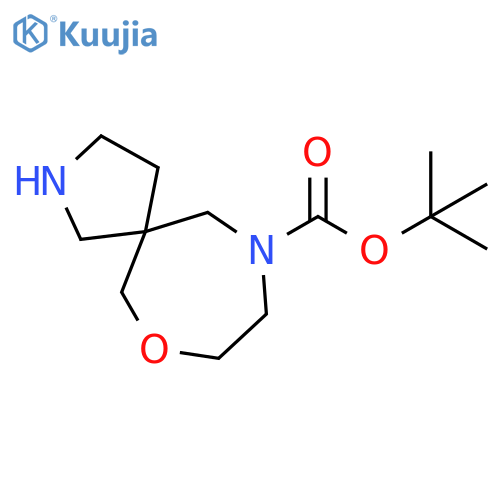 tert-butyl 7-oxa-2,10-diazaspiro4.6undecane-10-carboxylate structure