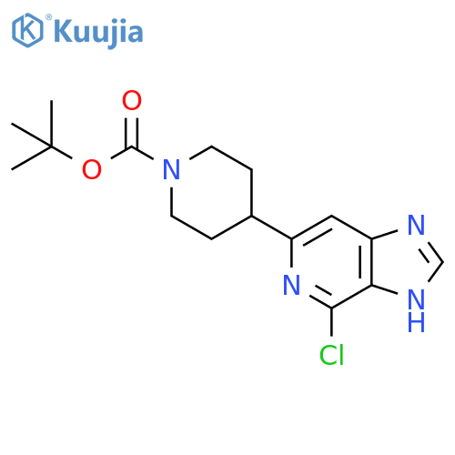 tert-butyl 4-(4-chloro-1H-imidazo[4,5-c]pyridin-6-yl)piperidine-1-carboxylate structure