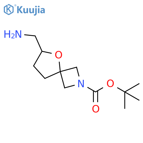 tert-butyl 6-(aminomethyl)-5-oxa-2-azaspiro[3.4]octane-2-carboxylate structure