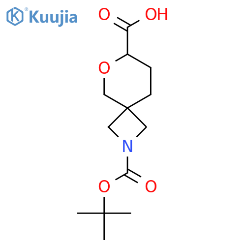 2-(tert-butoxy)carbonyl-6-oxa-2-azaspiro3.5nonane-7-carboxylic acid structure
