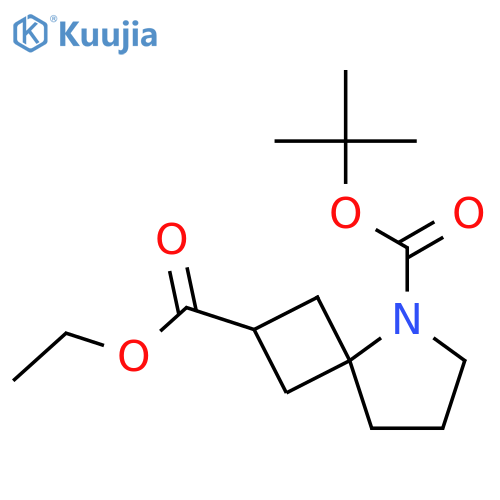 5-tert-Butyl 2-ethyl 5-azaspiro[3.4]octane-2,5-dicarboxylate structure