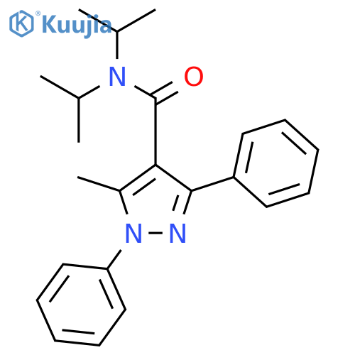 1H-Pyrazole-4-carboxamide,5-methyl-N,N-bis(1-methylethyl)-1,3-diphenyl- structure