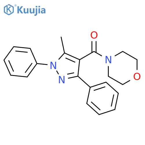 Methanone,(5-methyl-1,3-diphenyl-1H-pyrazol-4-yl)-4-morpholinyl- structure