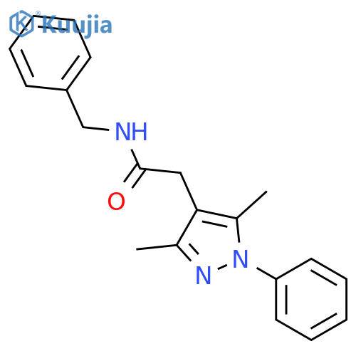 1H-Pyrazole-4-acetamide,3,5-dimethyl-1-phenyl-N-(phenylmethyl)- structure