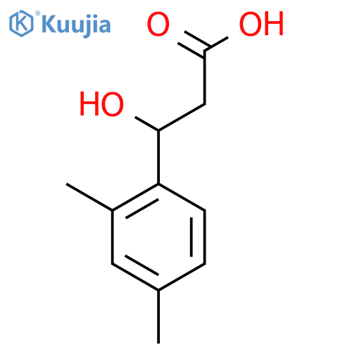 3-(2,4-Dimethylphenyl)-3-hydroxypropanoic acid structure