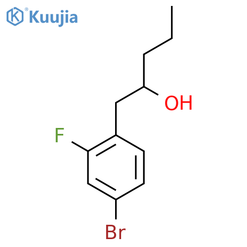 1-(4-Bromo-2-fluorophenyl)-2-pentanol structure