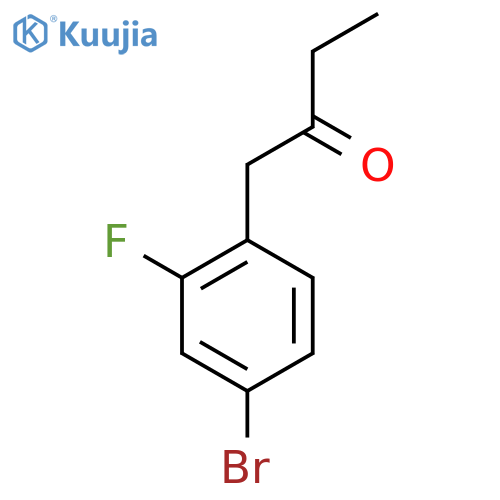 1-(4-Bromo-2-fluorophenyl)butan-2-one structure