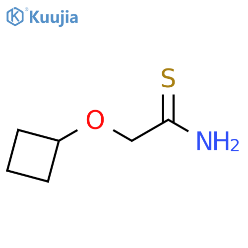 Ethanethioamide, 2-(cyclobutyloxy)- structure